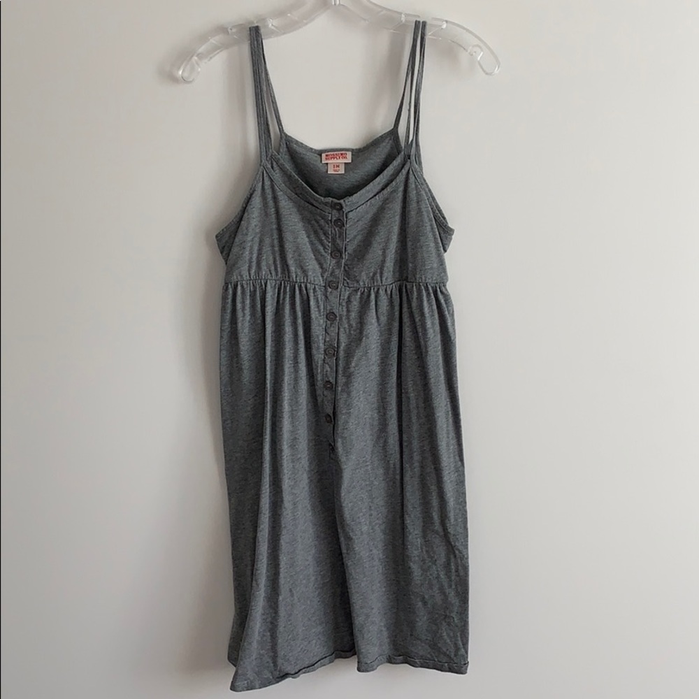 Grey Spaghetti Strap Dress